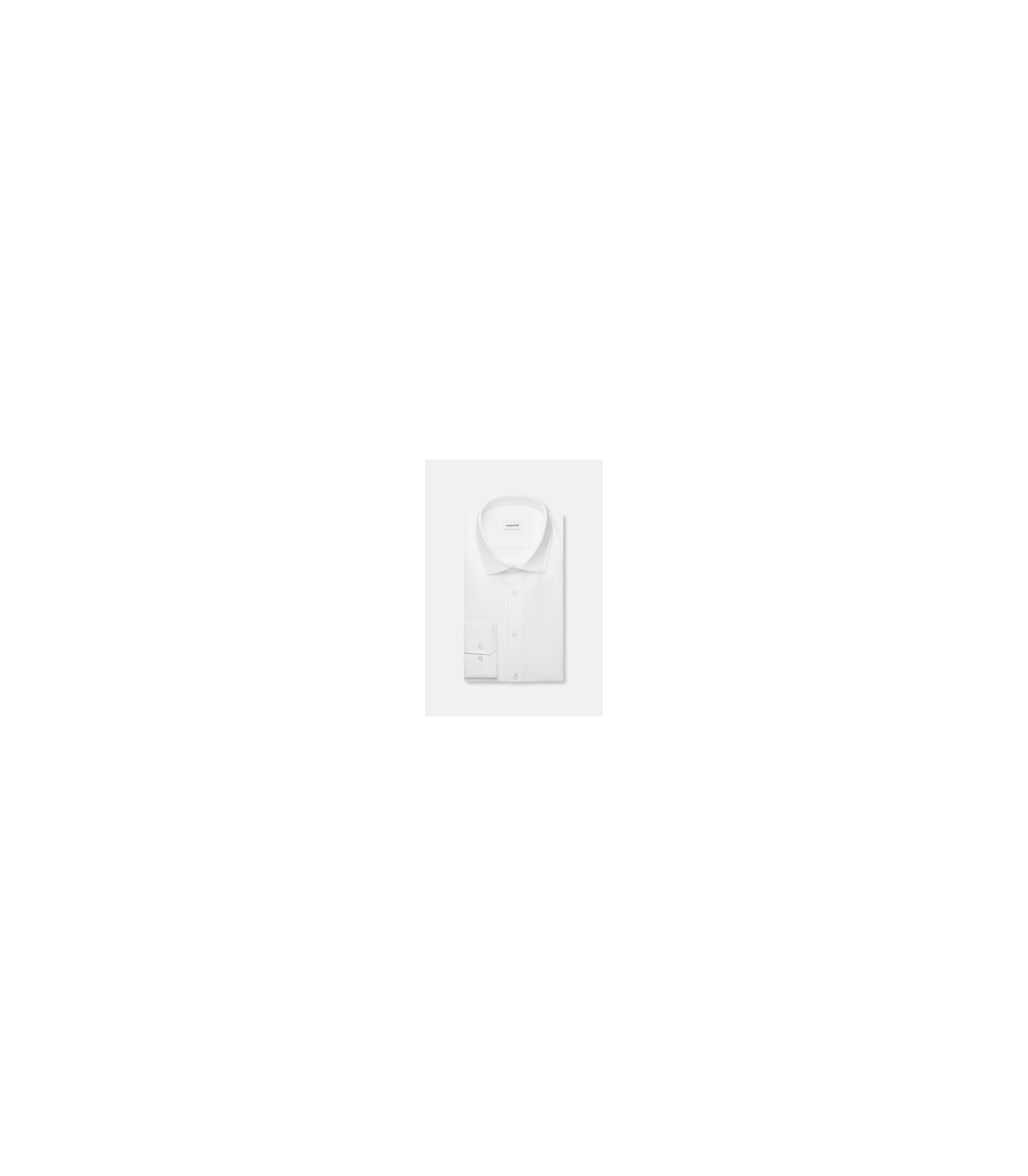 Chemise ml uni seidensticker 01blanc