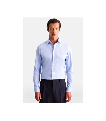 Chemise ml uni seidensticker 11ciel