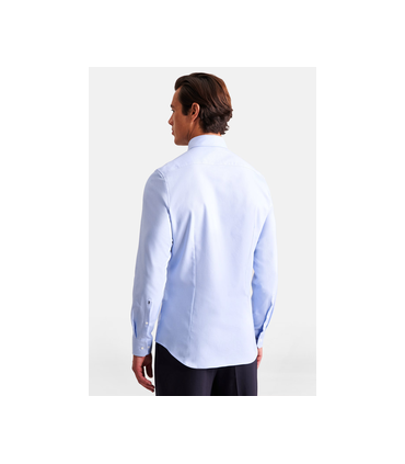 Chemise ml uni seidensticker 11ciel