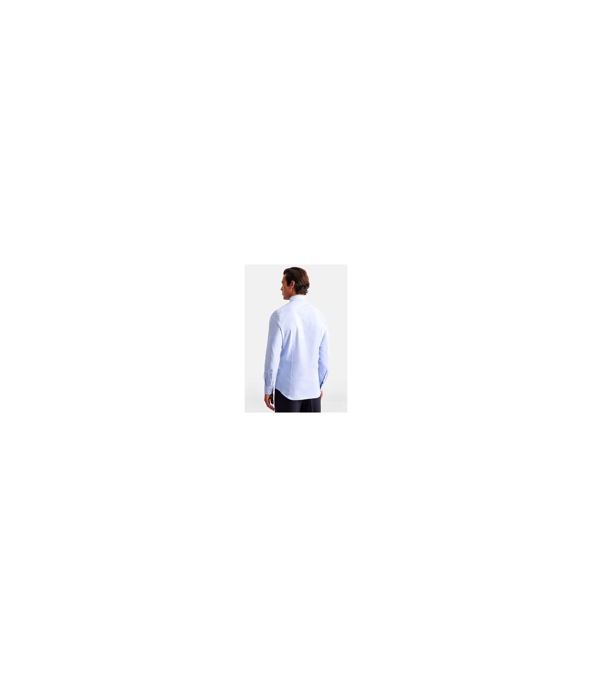 Chemise ml uni seidensticker 11ciel
