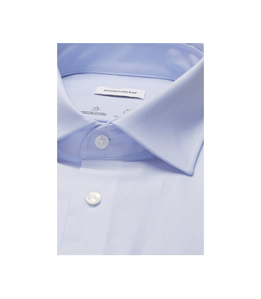 Chemise ml uni seidensticker 11ciel