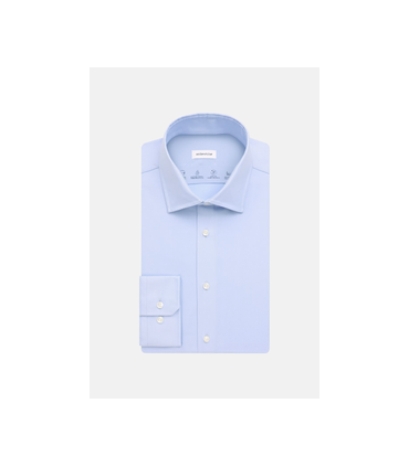 Chemise ml uni seidensticker 11ciel