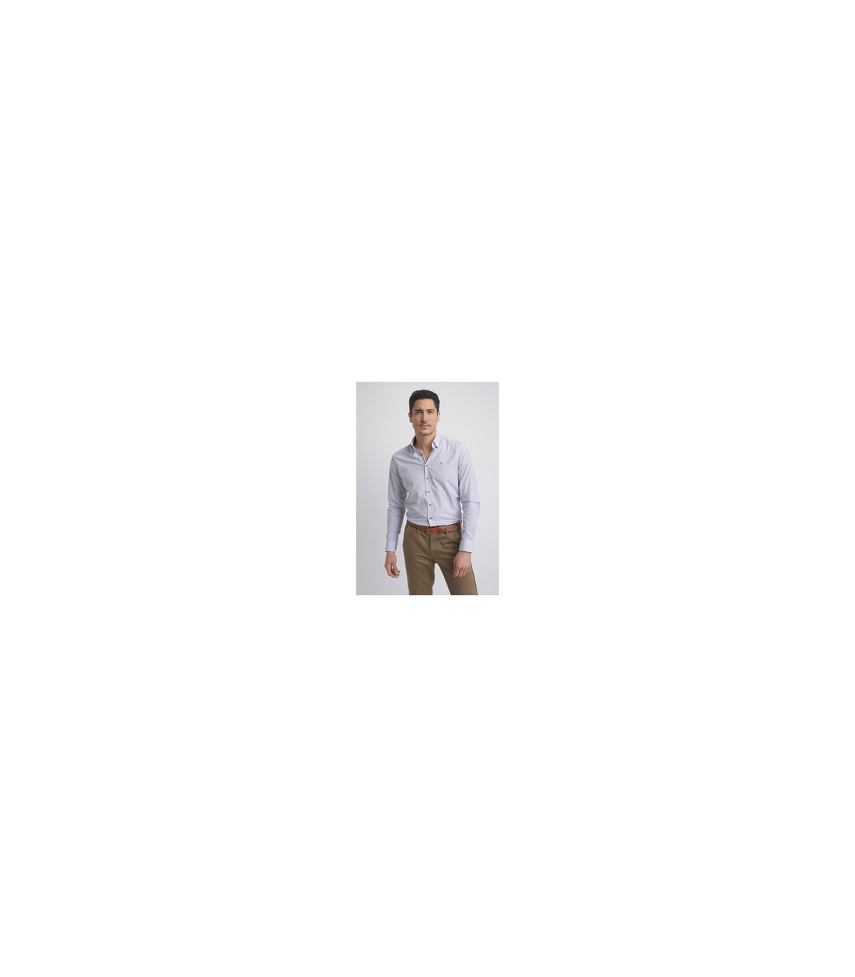 Chemise ml benson & cherry blanc-cafe