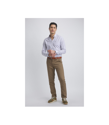 Chemise ml benson & cherry blanc-cafe