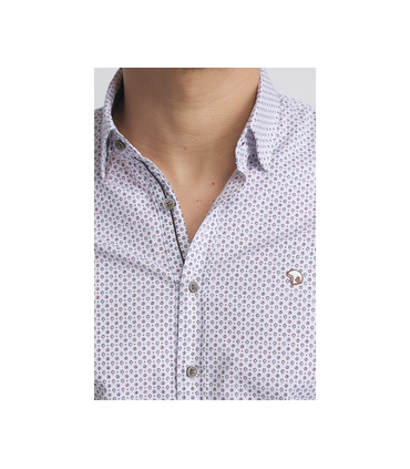 Chemise ml benson & cherry blanc-cafe