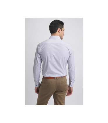 Chemise ml benson & cherry blanc-cafe