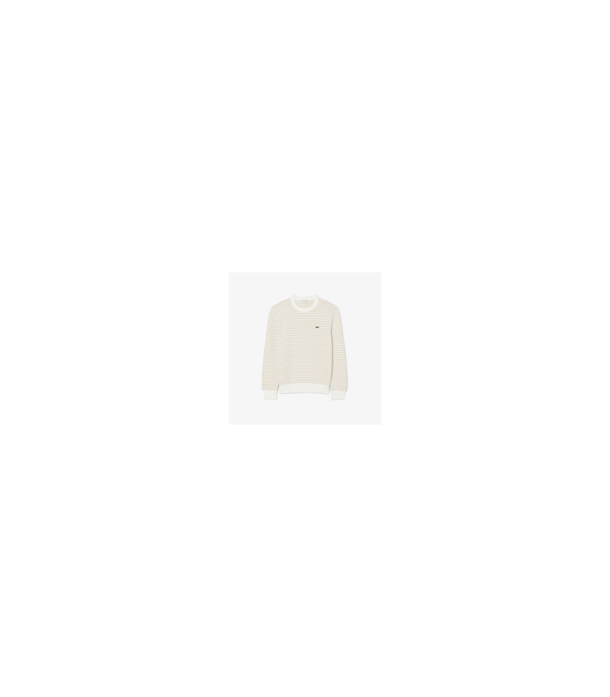 Pull col rond lacoste wl6-poudre