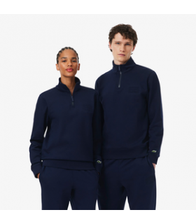 Sweat col zippe lacoste 166-marine