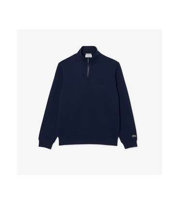 Sweat col zippe lacoste 166-marine