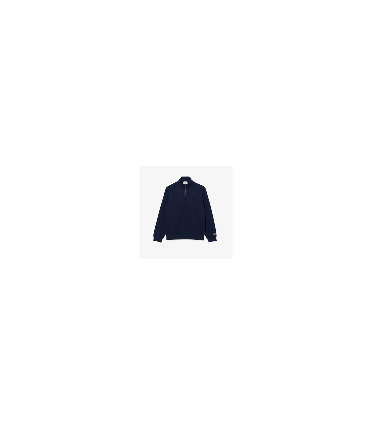Sweat col zippe lacoste 166-marine