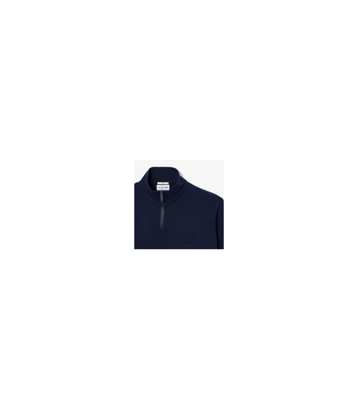 Sweat col zippe lacoste 166-marine
