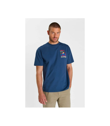 Tee shirt mc tps cerises 3007bleu