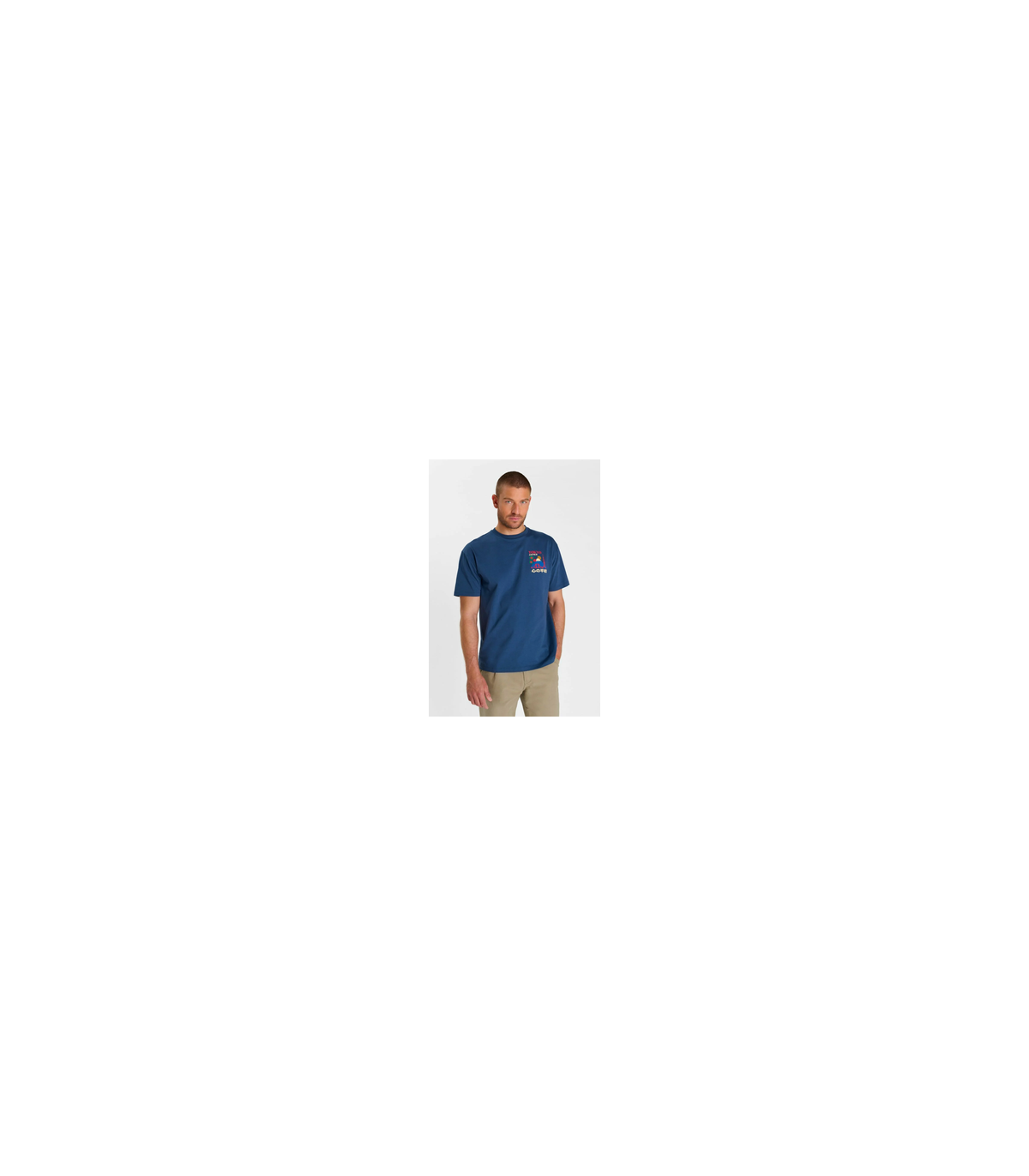Tee shirt mc tps cerises 3007bleu