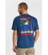 Tee shirt mc tps cerises 3007bleu