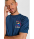 Tee shirt mc tps cerises 3007bleu