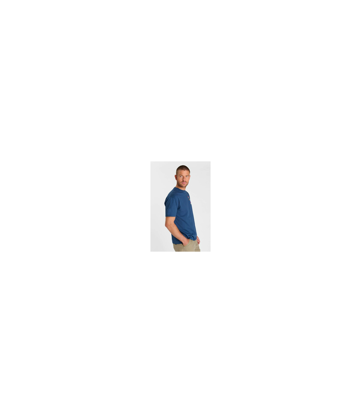 Tee shirt mc tps cerises 3007bleu