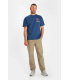 Tee shirt mc tps cerises 3007bleu