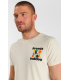 Tee shirt mc tps cerises 1041ecru