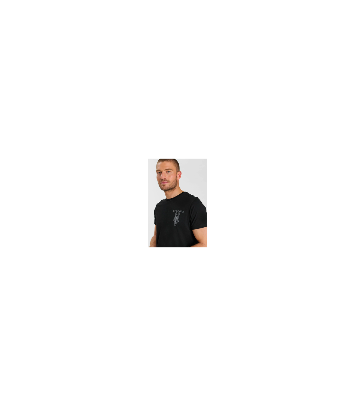 Tee shirt mc tps cerises 0001noir