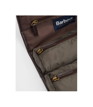 Maroquinerie trousse de toilette barbour ol51olive
