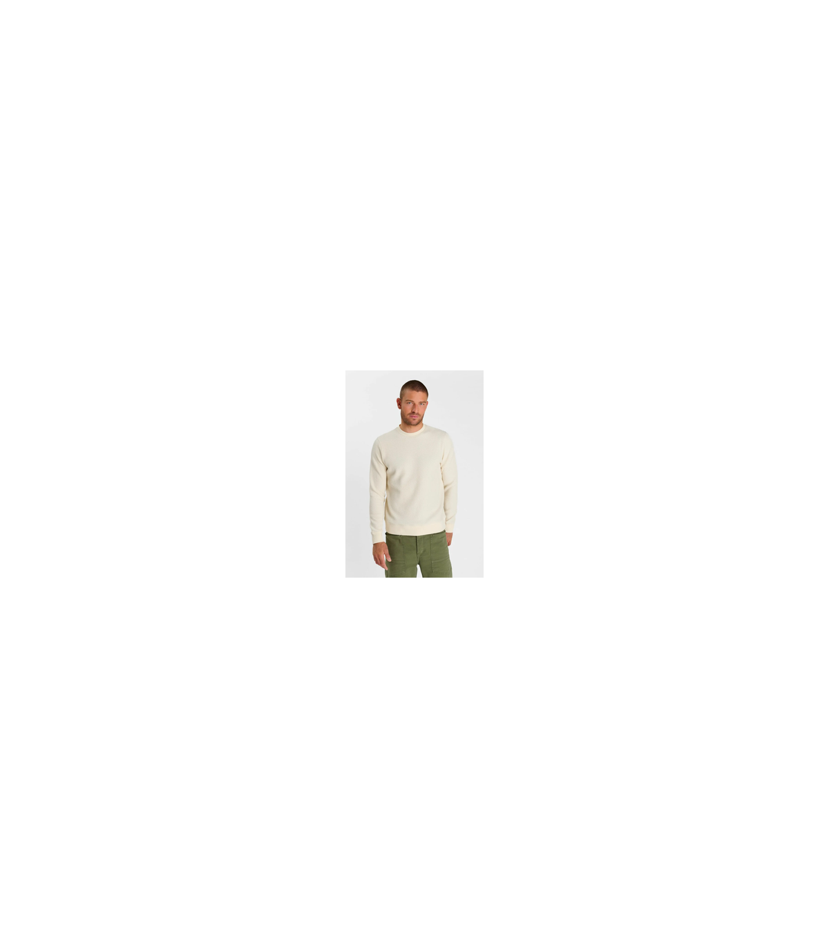 Sweat col rond tps cerises 1041ecru