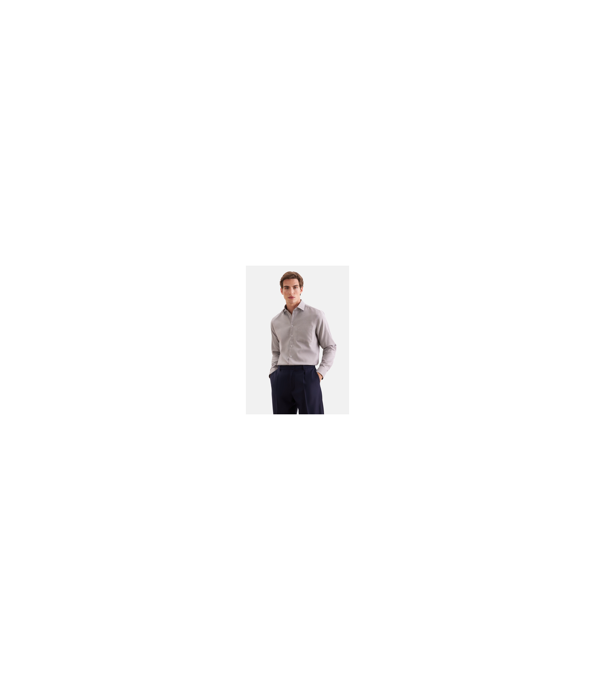 Chemise ml fant seidensticker 24marron