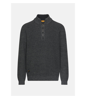 Pull col zippe camel 07anthra