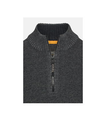 Pull col zippe camel 07anthra