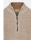 Pull col zippe camel 15ecru
