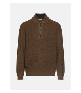 Pull col zippe camel 27choco