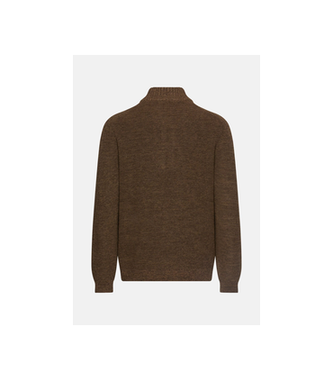 Pull col zippe camel 27choco