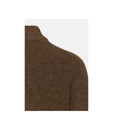 Pull col zippe camel 27choco