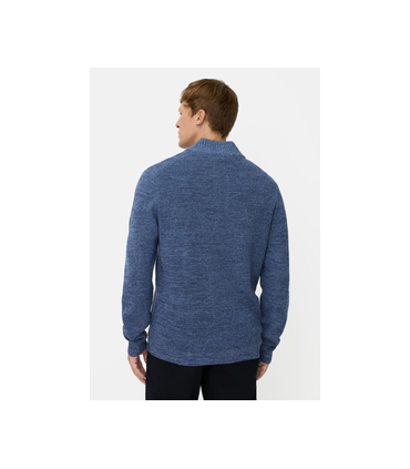 Pull col zippe camel 47indigo