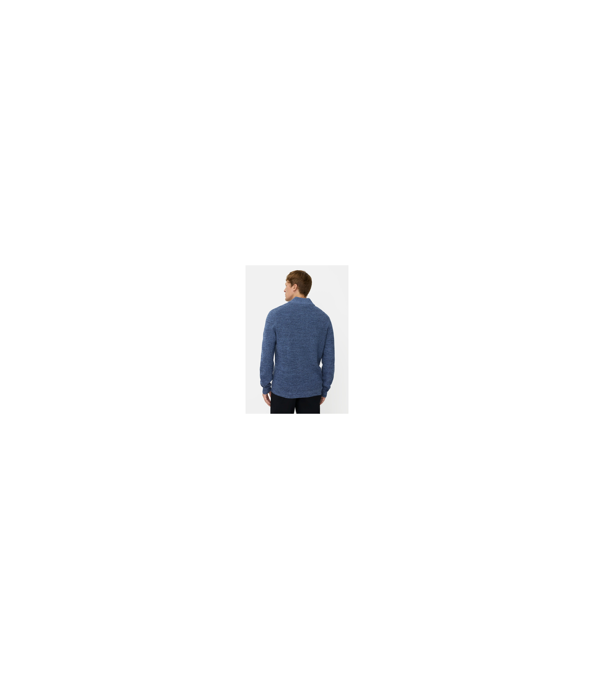 Pull col zippe camel 47indigo