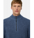 Pull col zippe camel 47indigo