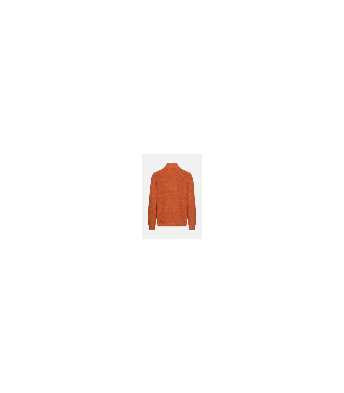 Pull col zippe camel 52orange