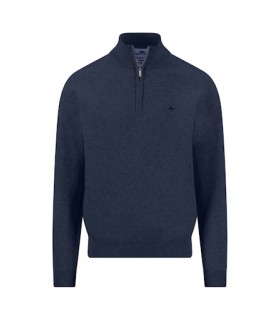 Pull col zippe fynch hatton 661inkblue