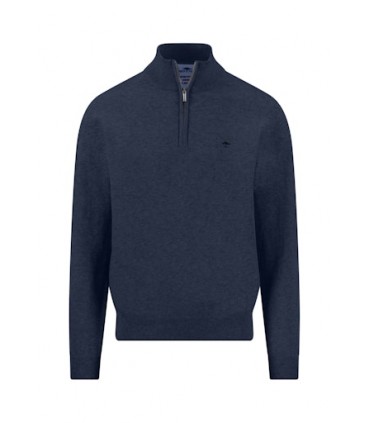 Pull col zippe fynch hatton 661inkblue
