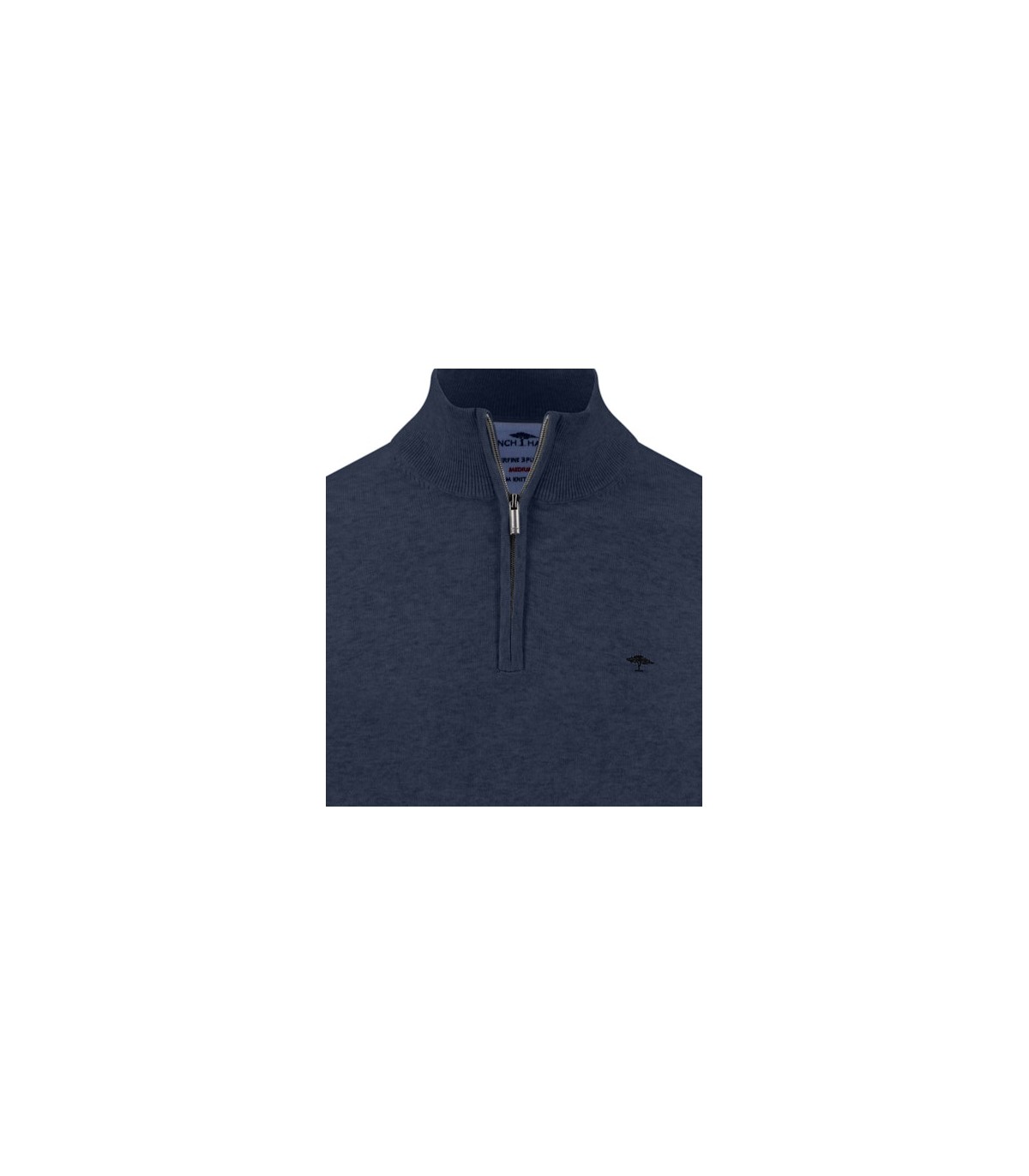 Pull col zippe fynch hatton 661inkblue