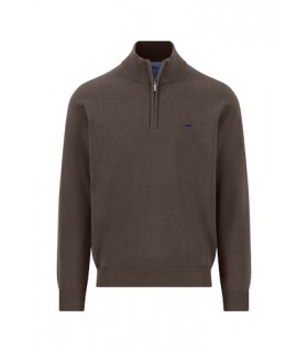 Pull col zippe fynch hatton 861choco