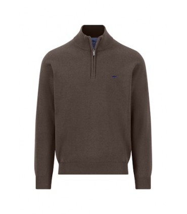Pull col zippe fynch hatton 861choco