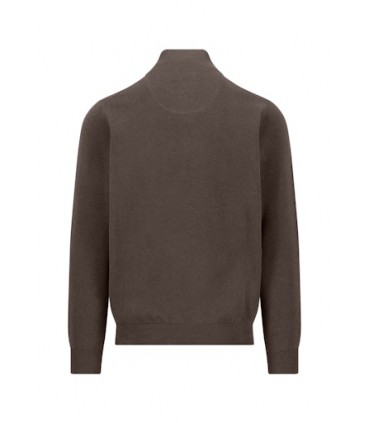 Pull col zippe fynch hatton 861choco