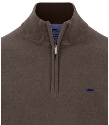 Pull col zippe fynch hatton 861choco