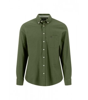 Chemise ml uni fynch hatton 748kaki