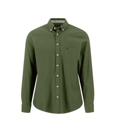 Chemise ml uni fynch hatton 748kaki