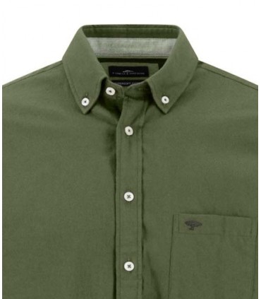 Chemise ml uni fynch hatton 748kaki