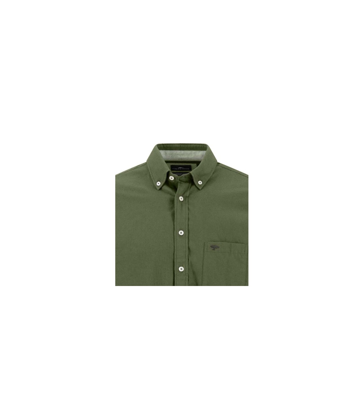 Chemise ml uni fynch hatton 748kaki