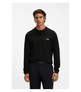 Sweat col rond boss green 001black