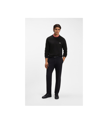 Sweat col rond boss green 001black