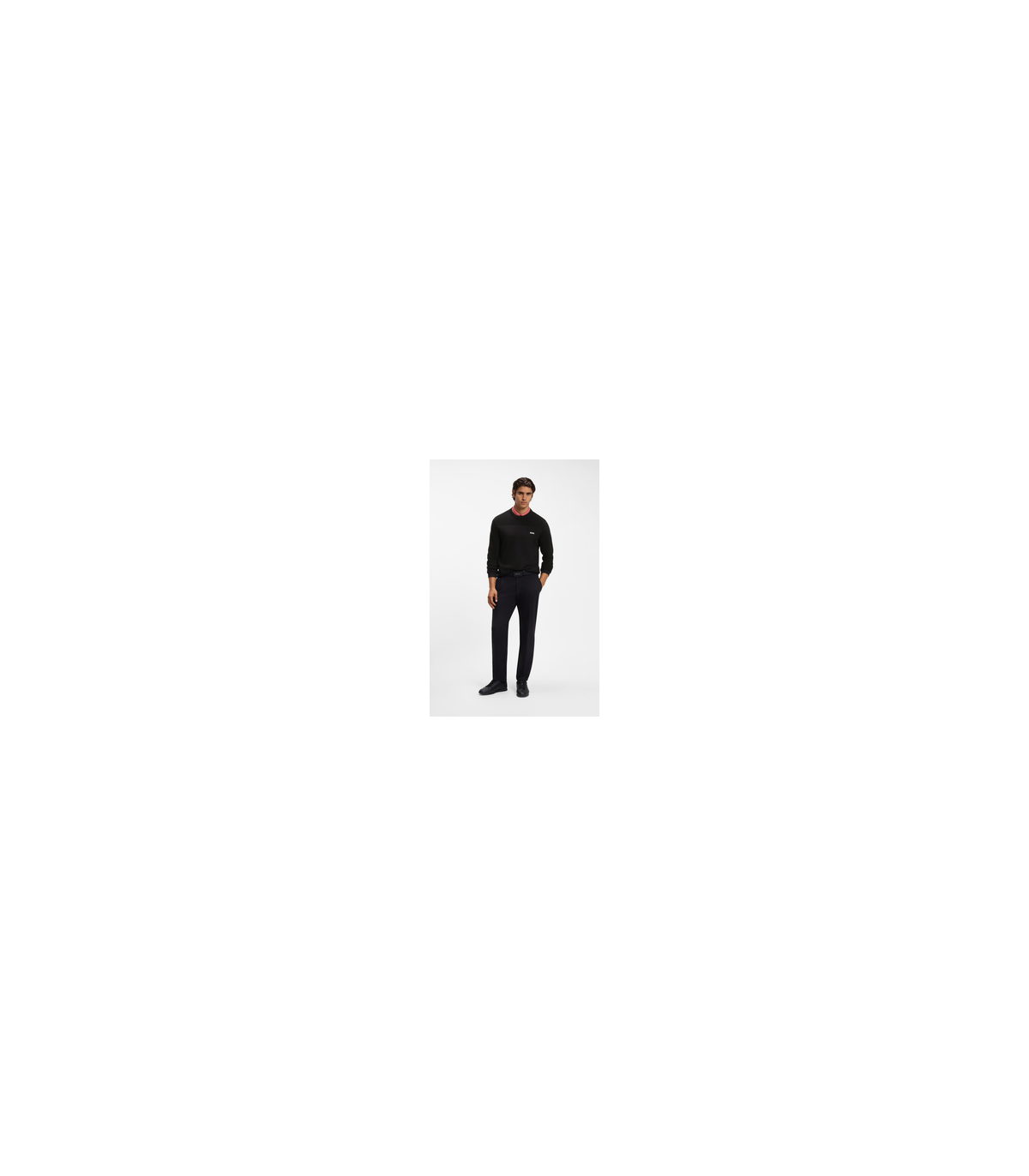Sweat col rond boss green 001black